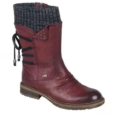Przytulne Czarne Sznurowane Buty Zimowe – Stylowe Obuwie Na Zimę