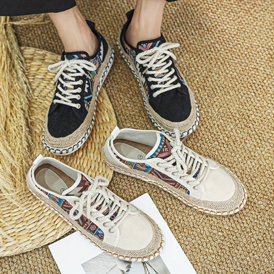 Sznurowane Buty Retro | Komfortowy Look na Każdą Okazję