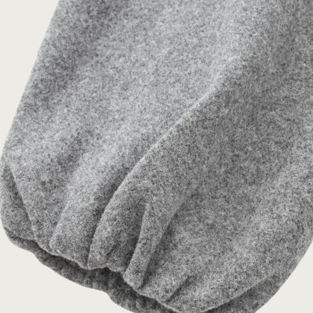 Krótka Kurtka Do Połowy Łydki – Okrągły Dekolt