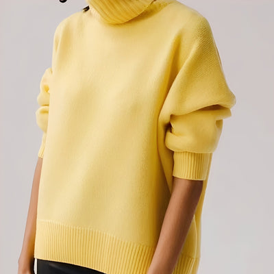 Damski Sweter Zimowy | Elegancki Z Warkoczowym Detalem
