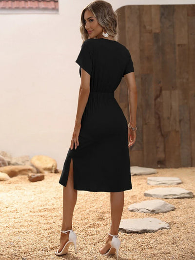 Sukienka Casual Z Guzikami – Stylowy Look Na Lato I Codzienne Wyjścia