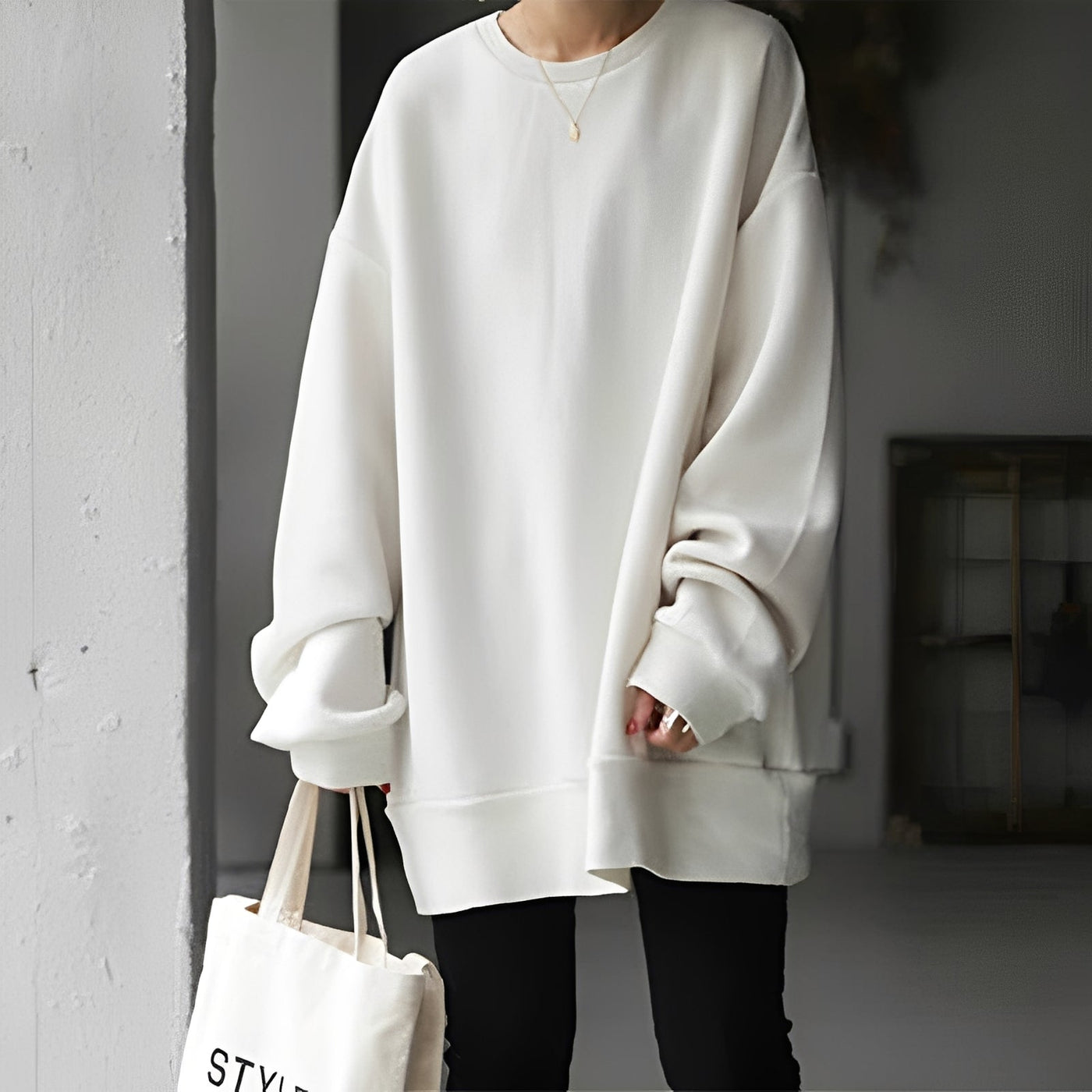 Damski Sweter Oversize Casualowy | Komfort I Styl