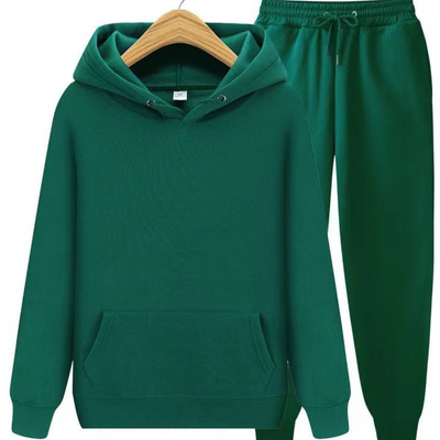 Dwuczęściowy Zimowy Komplet z Kapturem – Styl Casual