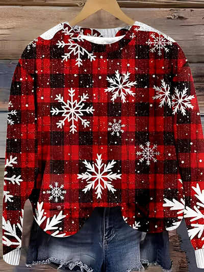 Sweter Damski Zimowy | Wełniany z Klasycznym Wzorem