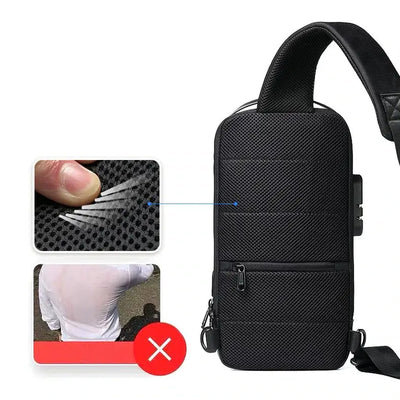 Antykradzieżowy Plecak Na Ramię z Portem USB do Ładowania