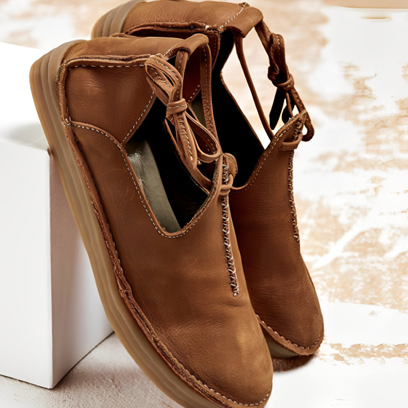 Klasyczne Buty Damskie Ze Skóry Naturalnej
