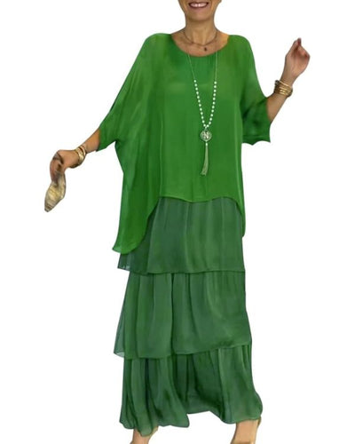Elegancka Sukienka z Chiffonu – Lekka i Delikatna