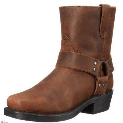 Buty Kowbojskie za Kostkę | Niski Obcas i Wyjątkowy Design