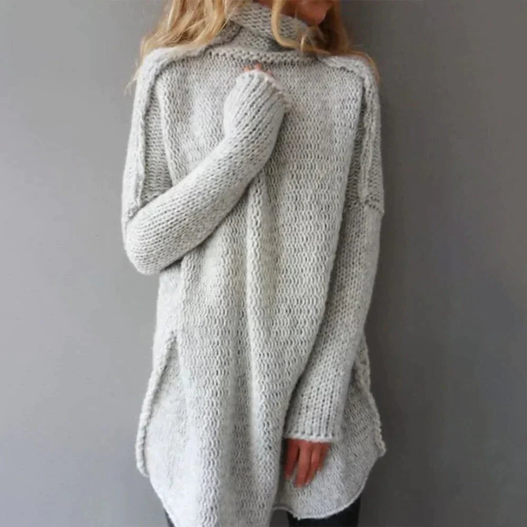 Sweter W Rozmiarze Plus Size – Casualowy Sweter Dziany