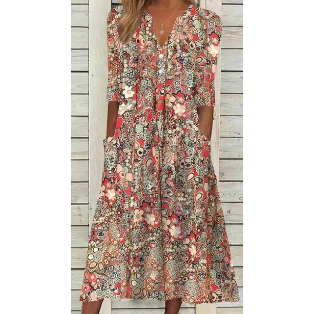 Zwiewna Sukienka w Stylu Boho