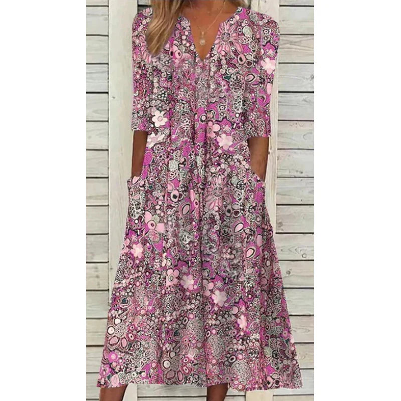 Zwiewna Sukienka w Stylu Boho