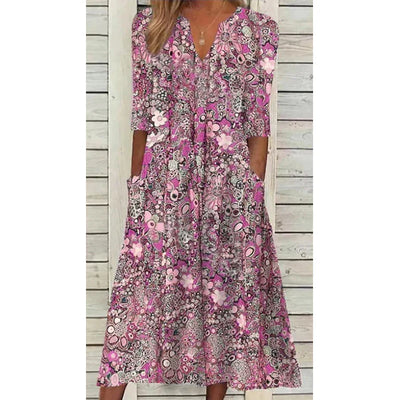 Zwiewna Sukienka w Stylu Boho