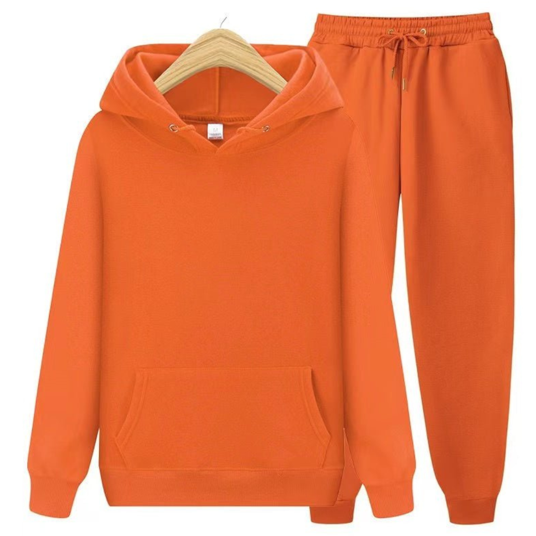 Dwuczęściowy Zimowy Komplet z Kapturem – Styl Casual