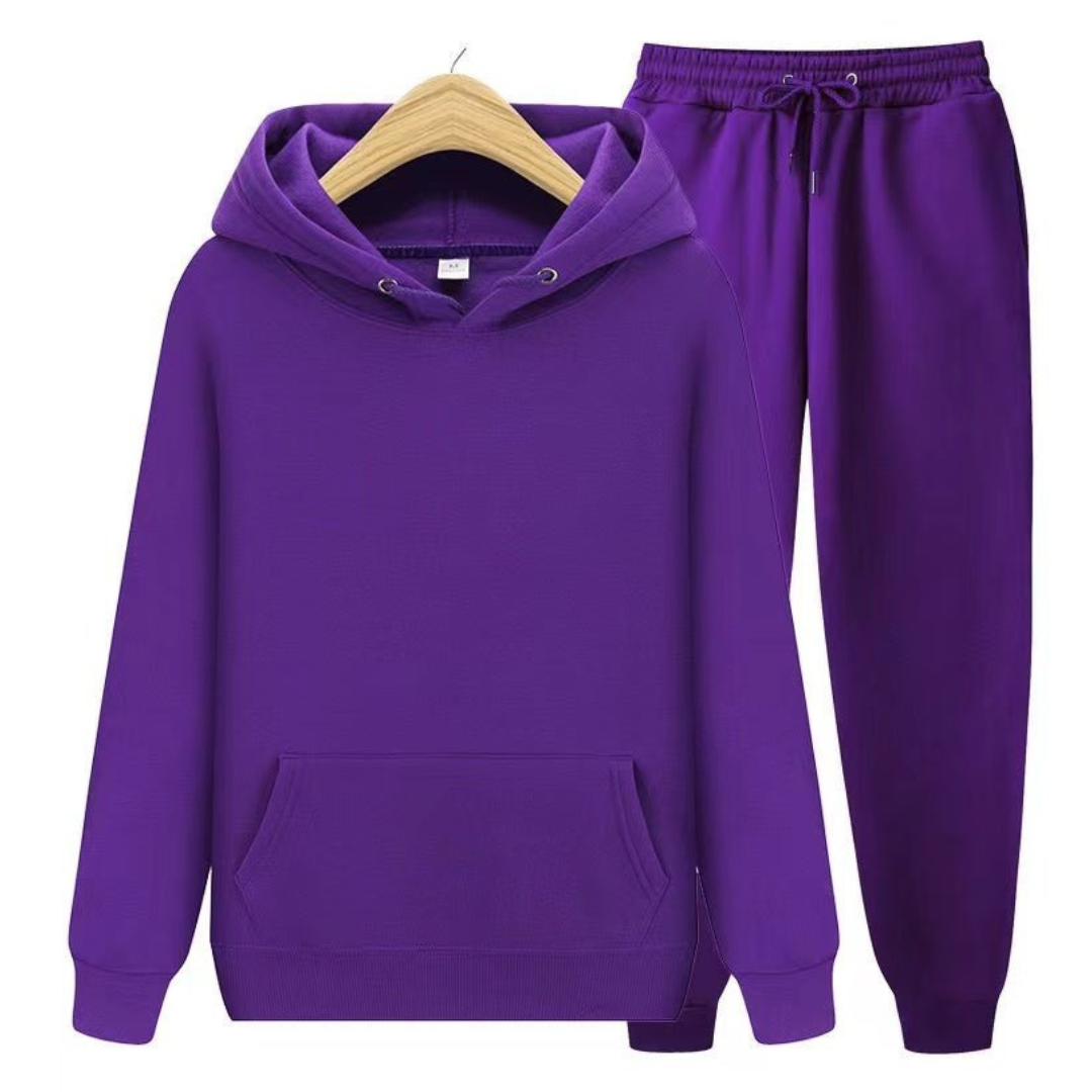 Dwuczęściowy Zimowy Komplet z Kapturem – Styl Casual