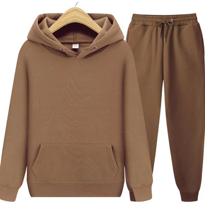 Dwuczęściowy Zimowy Komplet z Kapturem – Styl Casual