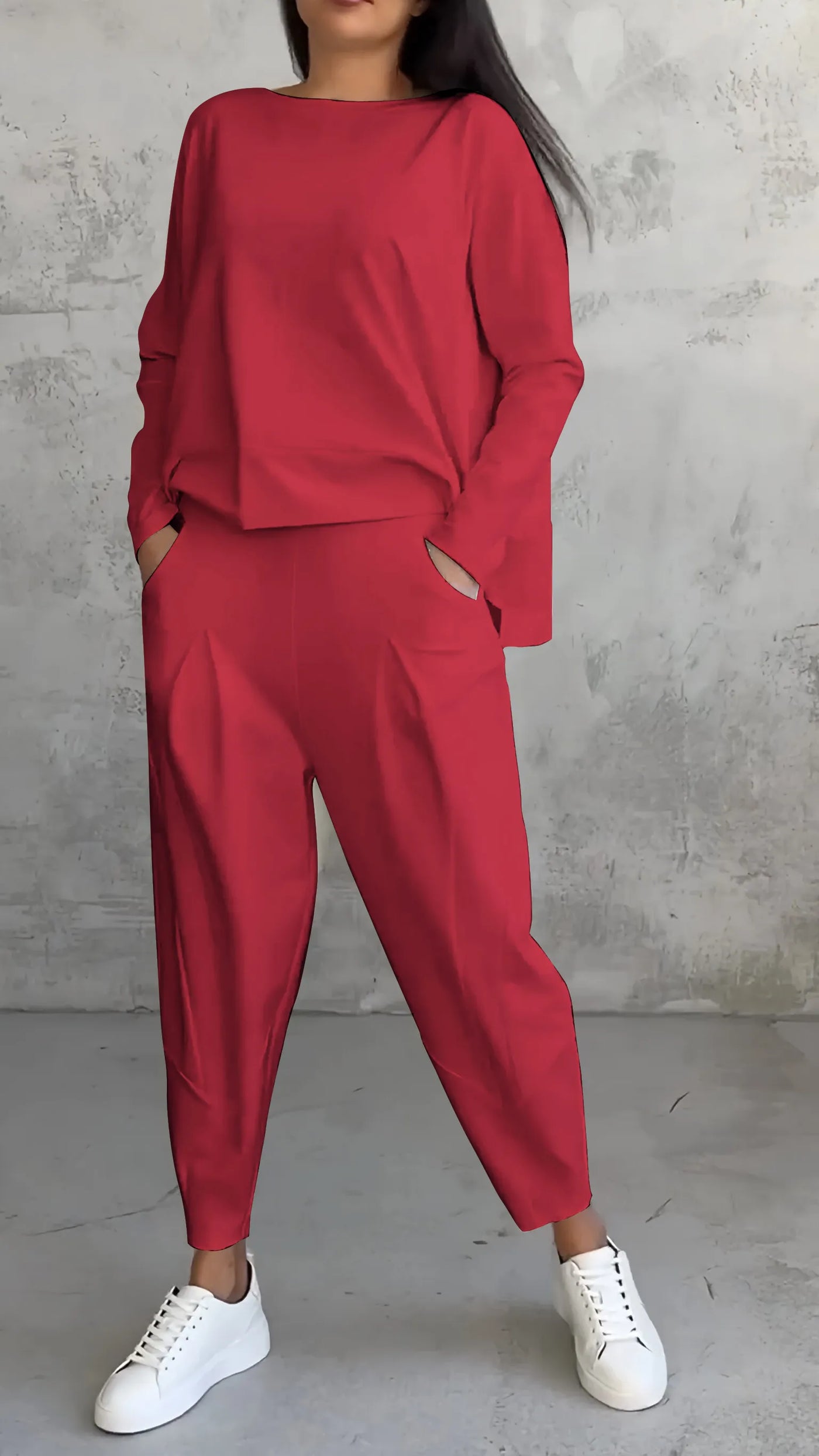 Dwuczęściowy Zestaw z Długim Rękawem | Casualowy