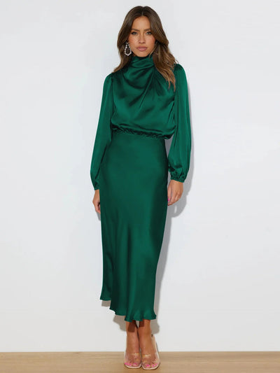 Suknia Wieczorowa z Połyskiem – Zjawiskowy Look