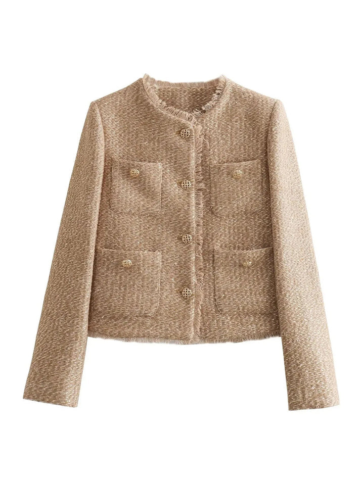 Casualowy Modny Kardigan – Krótki i Stylowy