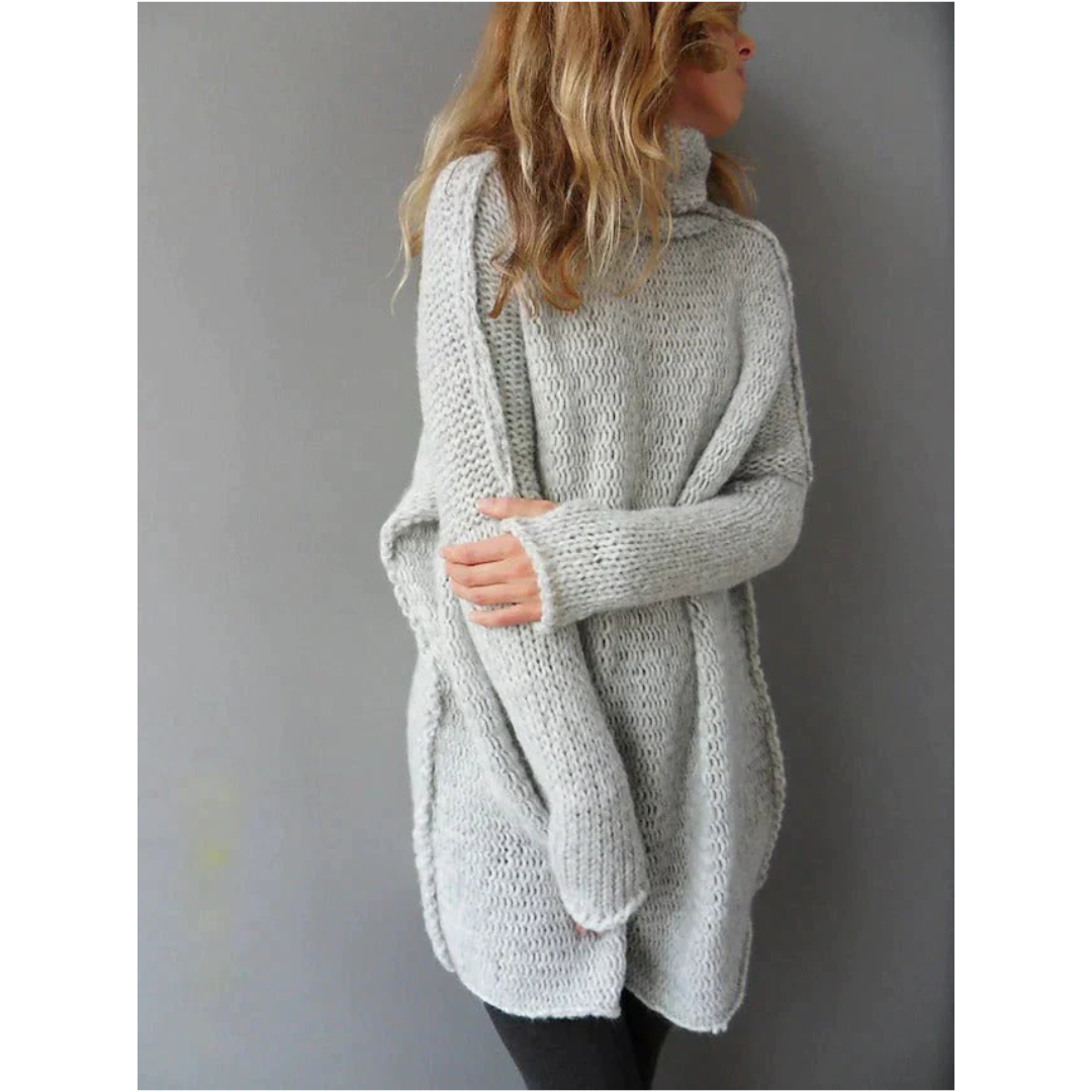 Sweter W Rozmiarze Plus Size – Casualowy Sweter Dziany