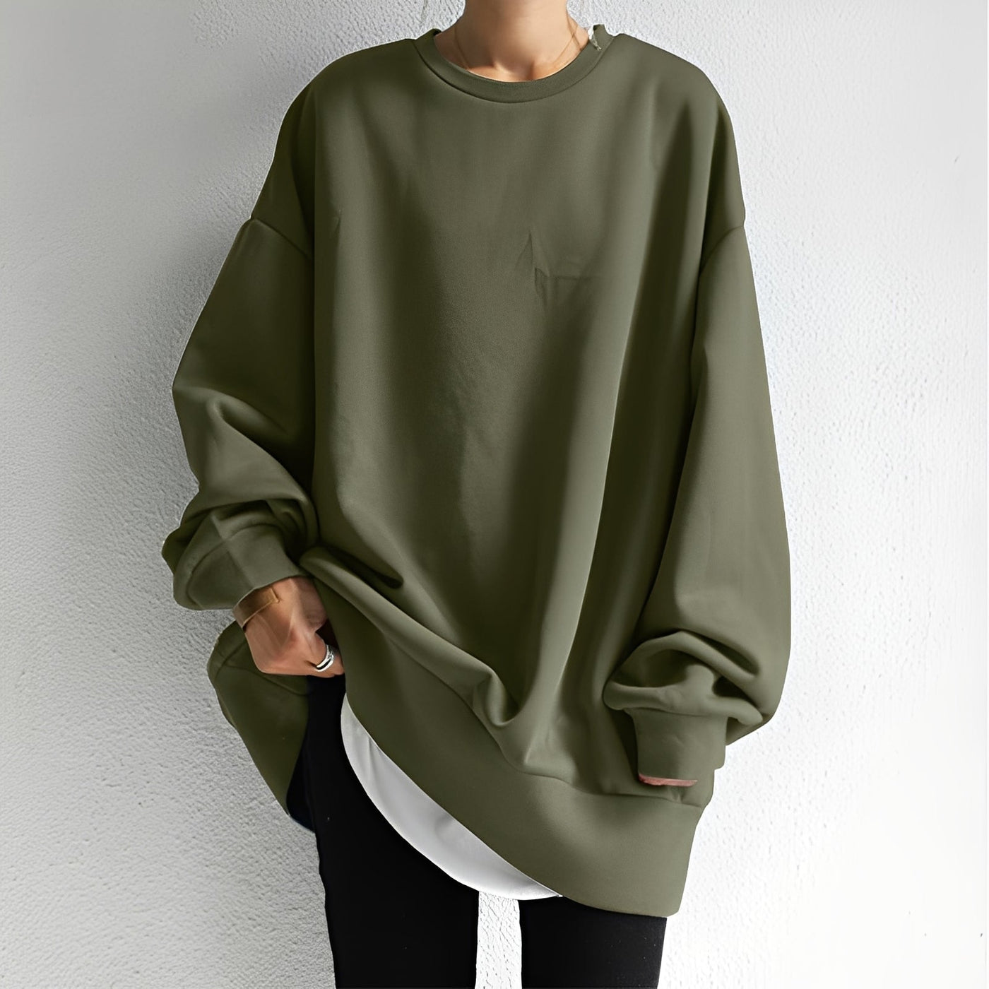 Damski Sweter Oversize Casualowy | Komfort I Styl