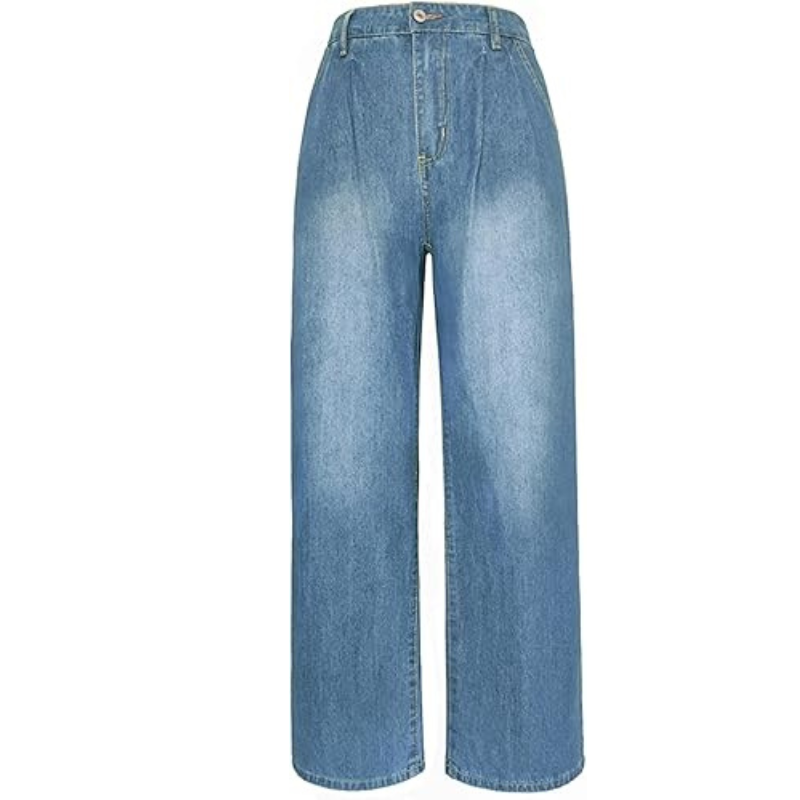 Jeansy Straight Leg High Waist | Luźny I Modny Fason