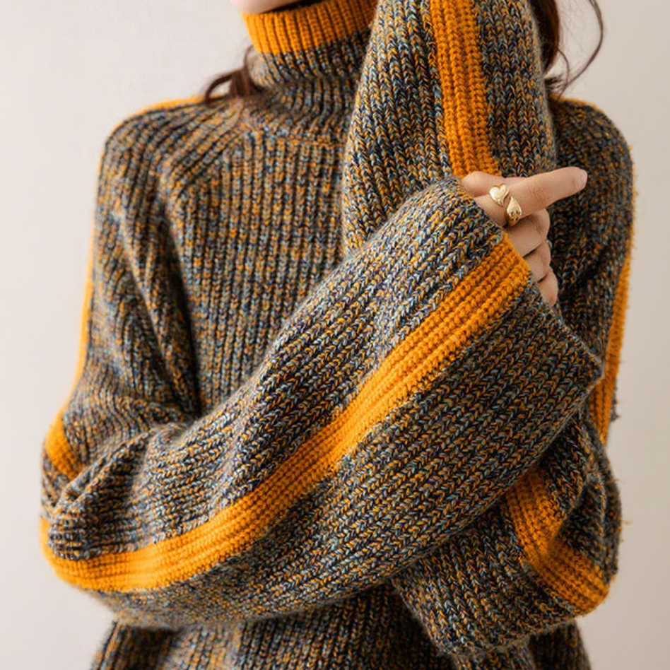 Ciepły Dzianinowy Sweter | Oversize Styl