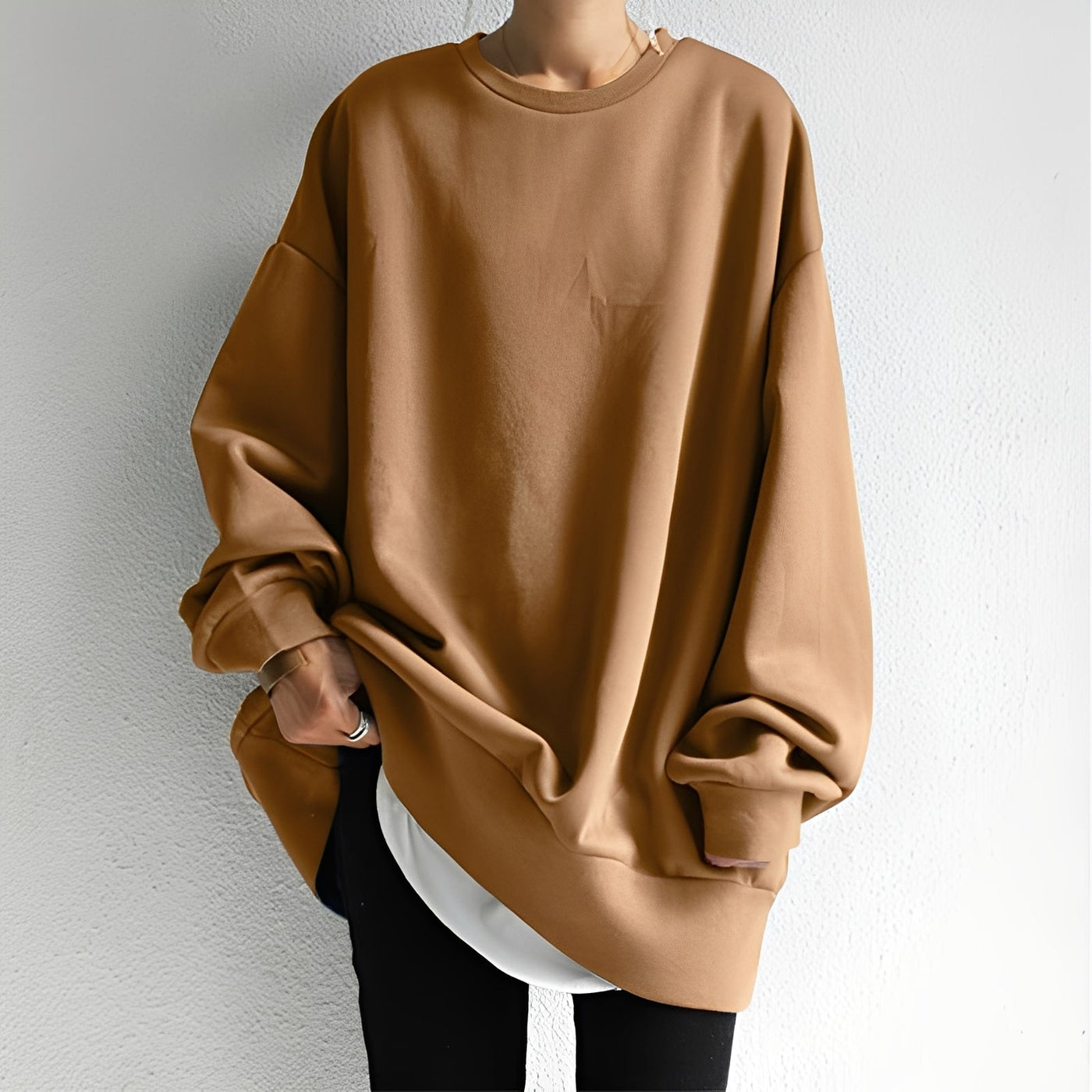 Damski Sweter Oversize Casualowy | Komfort I Styl