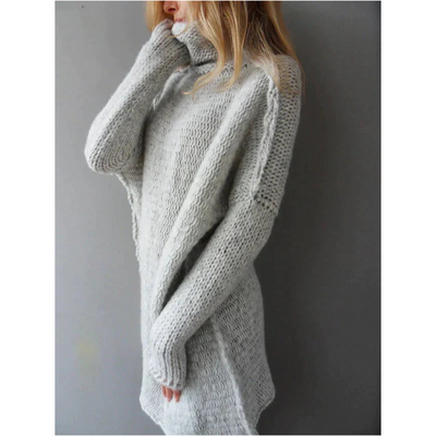 Sweter W Rozmiarze Plus Size – Casualowy Sweter Dziany