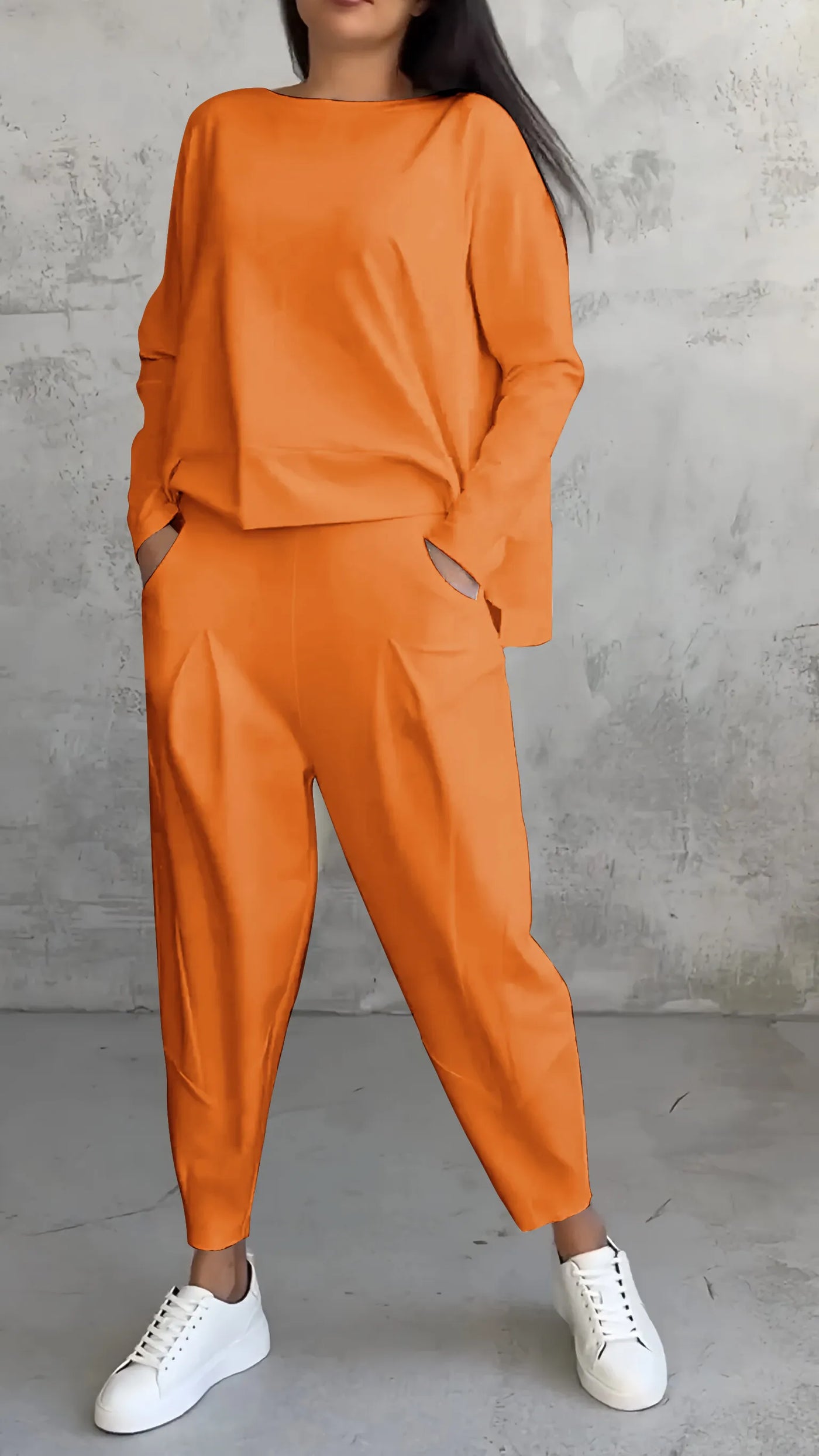 Dwuczęściowy Zestaw z Długim Rękawem | Casualowy