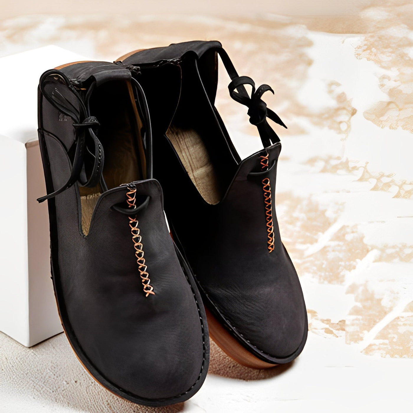 Klasyczne Buty Damskie Ze Skóry Naturalnej