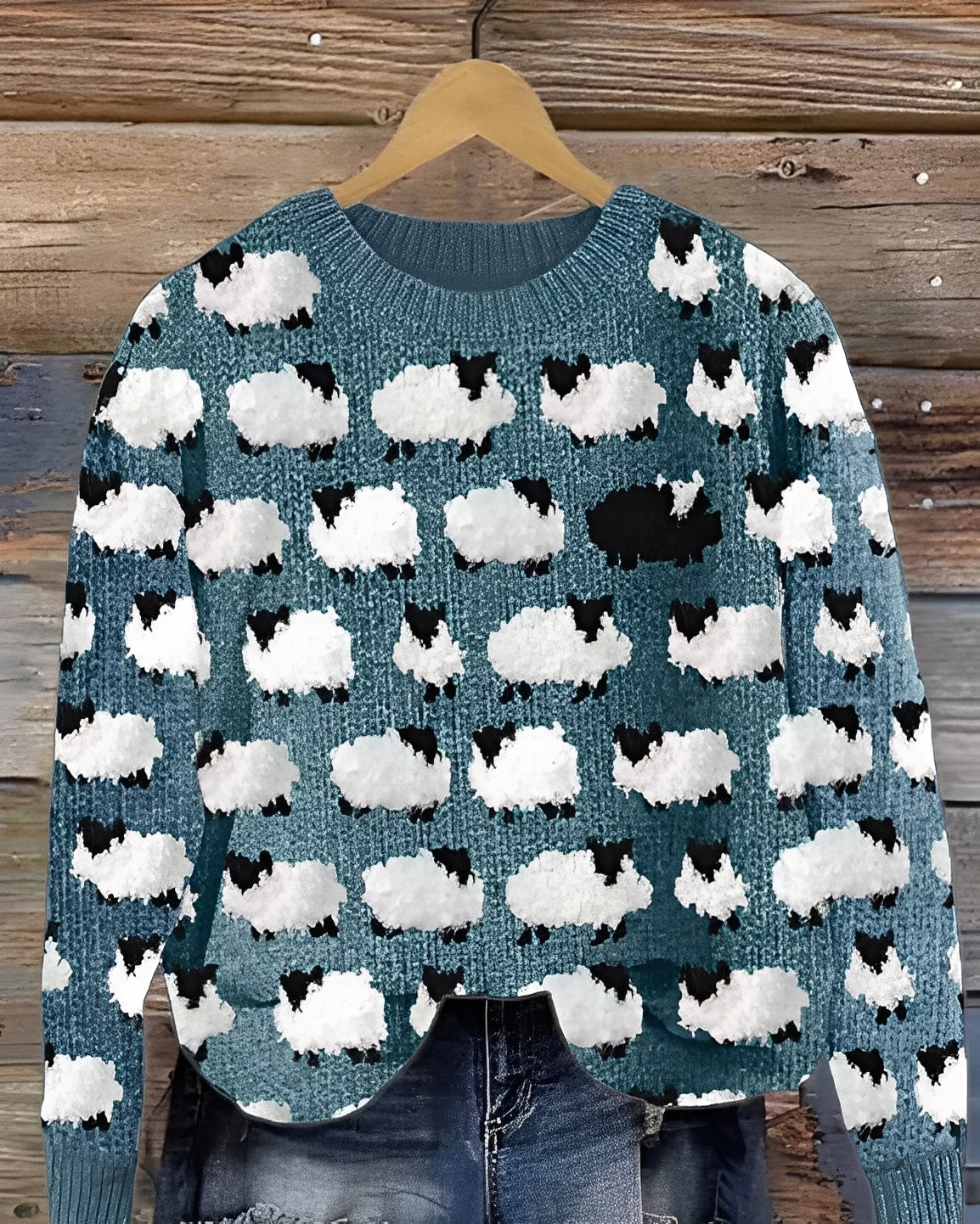 Sweter w Stylu Vintage – Klasyczny Krój