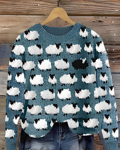 Sweter w Stylu Vintage – Klasyczny Krój