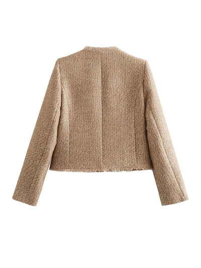 Casualowy Modny Kardigan – Krótki i Stylowy