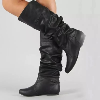 Stylowe Długie Zimowe Buty – Ocieplane Na Zimną Pogodę