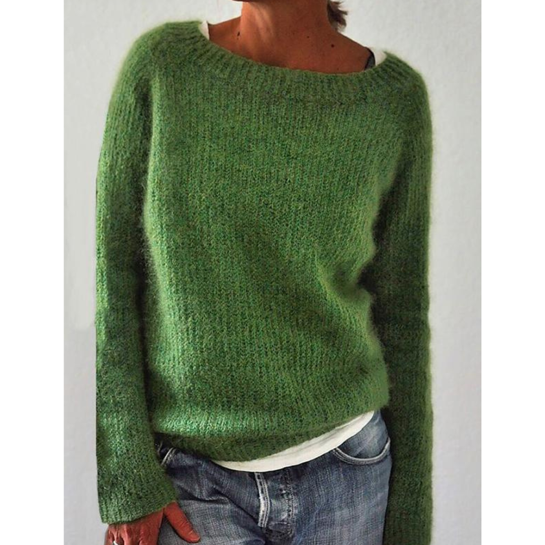 Miękki Sweter Z Długim Rękawem | Dzianinowy Styl