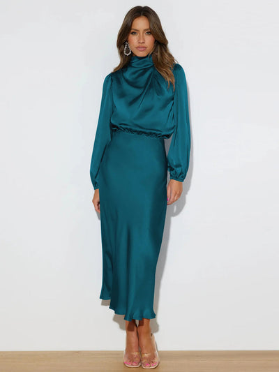 Suknia Wieczorowa z Połyskiem – Zjawiskowy Look