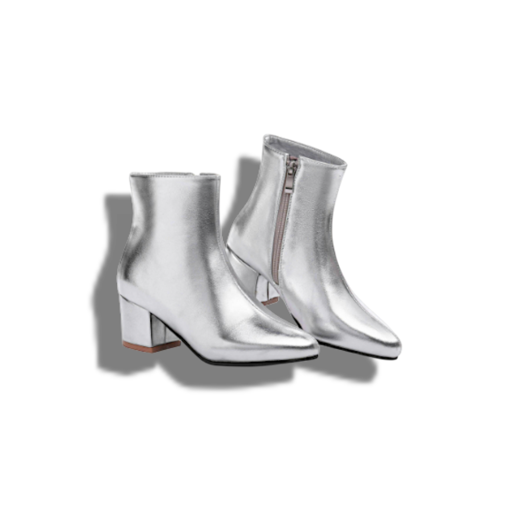 Stylowe Zimowe Botki – Gruby Obcas