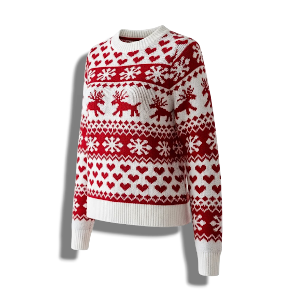 Świąteczny Sweter z Długim Rękawem – Przytulny Zimowy Styl i Moda