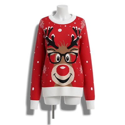 Dziany Sweter Świąteczny – Stylowy i Przytulny na Zimę