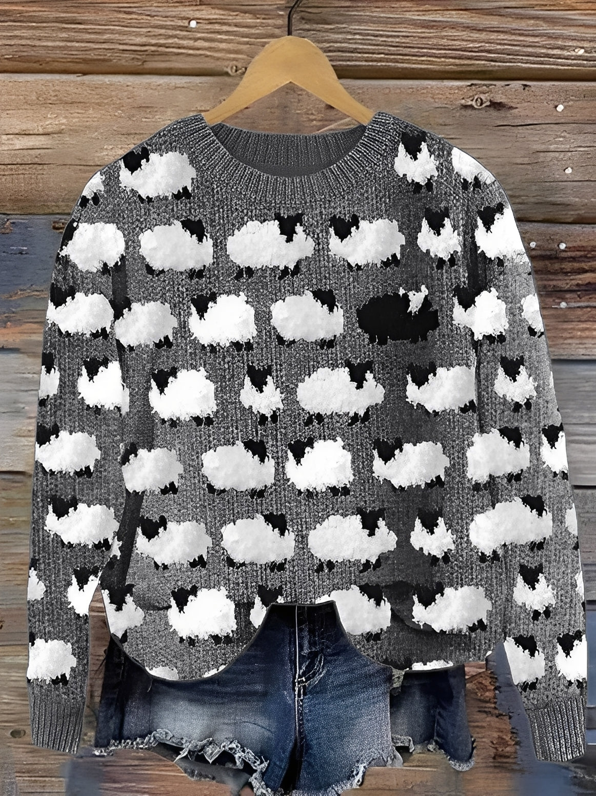 Sweter w Stylu Vintage – Klasyczny Krój