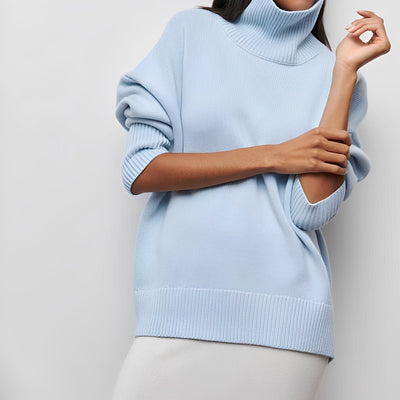 Damski Sweter Zimowy | Elegancki Z Warkoczowym Detalem
