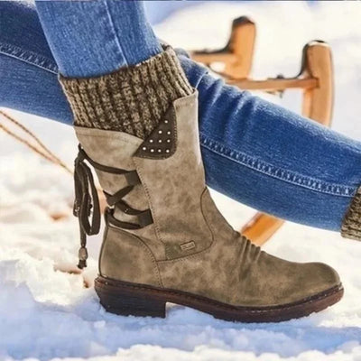 Przytulne Czarne Sznurowane Buty Zimowe – Stylowe Obuwie Na Zimę