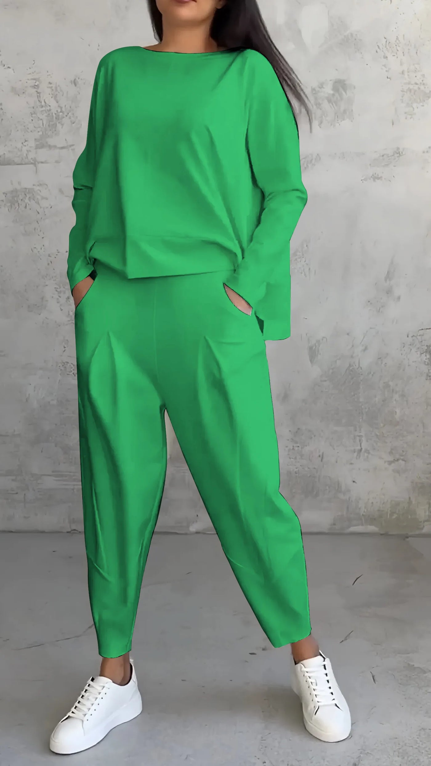 Dwuczęściowy Zestaw z Długim Rękawem | Casualowy