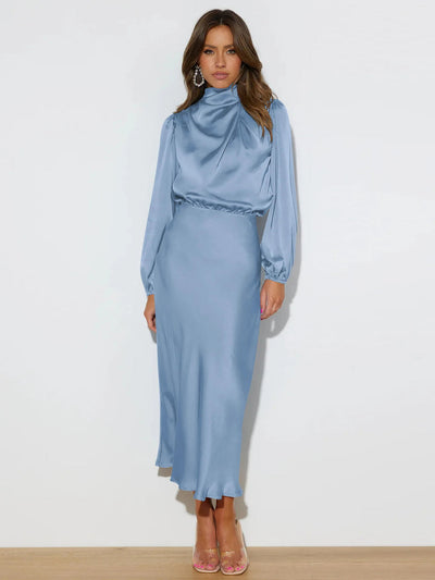 Suknia Wieczorowa z Połyskiem – Zjawiskowy Look