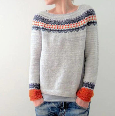 Damski Sweter Komfortowy | Elegancki Look Retro