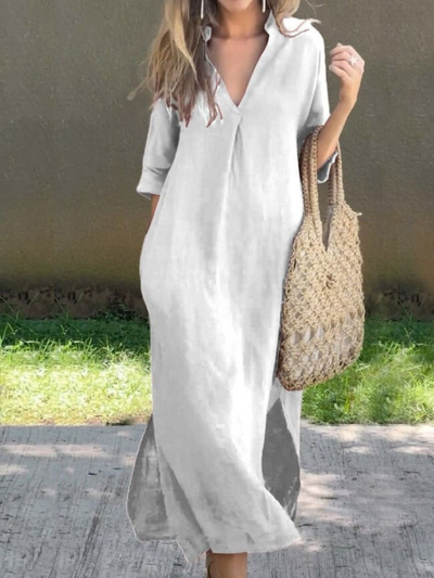 Sukienka Maxi w Eleganckim Stylu – Komfortowa i Modna