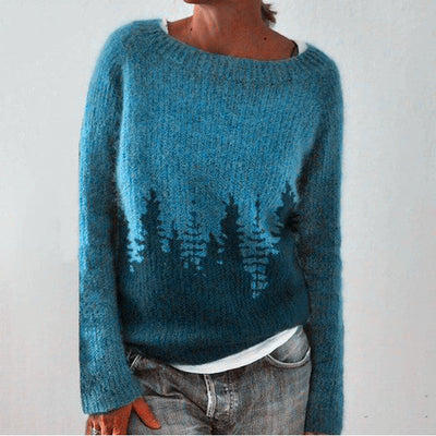 Damski Sweter Komfortowy | Elegancki Look Retro