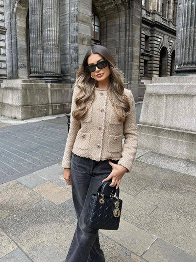 Casualowy Modny Kardigan – Krótki i Stylowy
