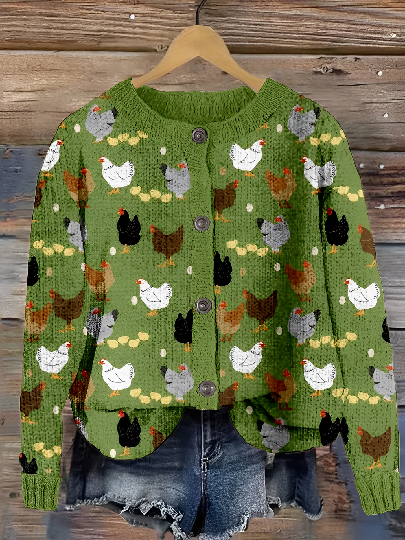 Sweter w Stylu Vintage – Klasyczny Krój