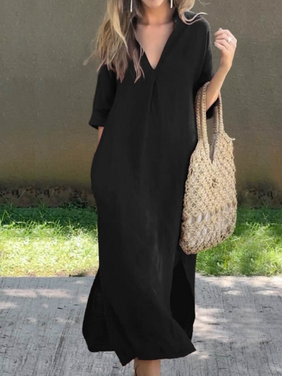 Sukienka Maxi w Eleganckim Stylu – Komfortowa i Modna